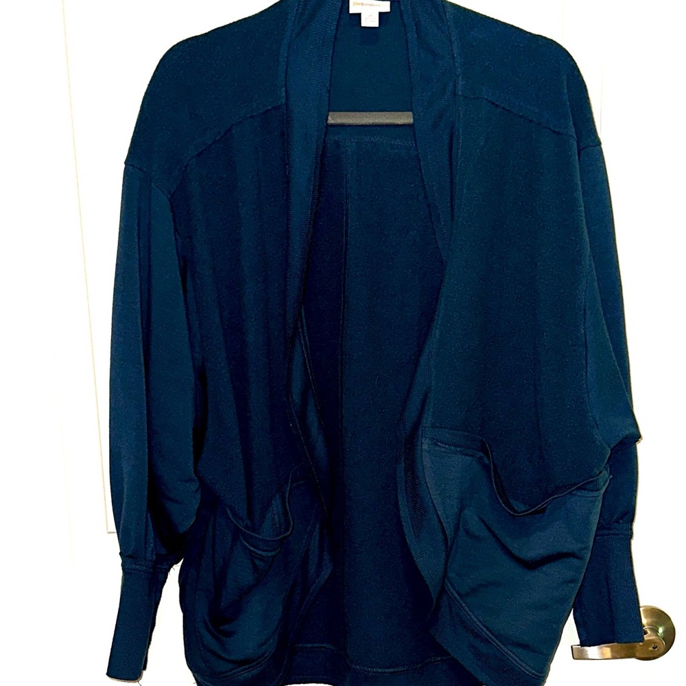 LuLaRoe Kennedy Mixed Media Teal Open Cardigan